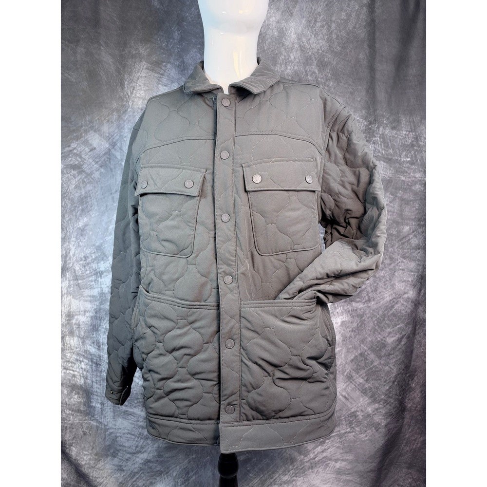 NEW Zero Foxtrot Woobie Corps Jacket Mens Large Charcoal Quilted Fleece lining
